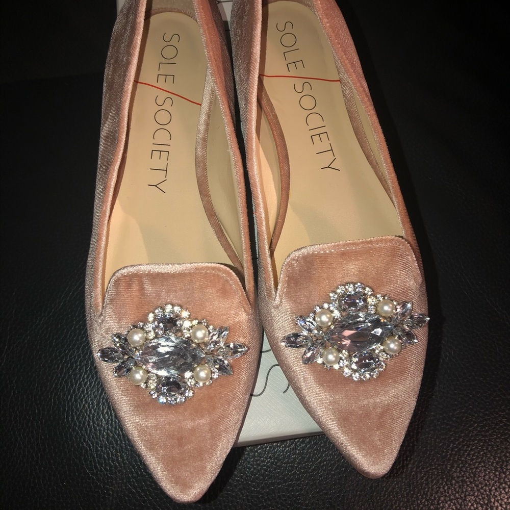 Sole Society Libry Moonlight Embellished Flats